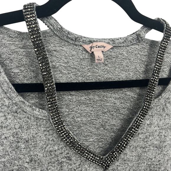 Just in 💫| Juicy Couture Rhinestone Embellishment Women's Pullover Top - Picture 3 of 9